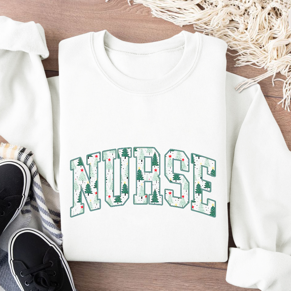 Christmas Nursing Cotton Pullover Sweatshirt