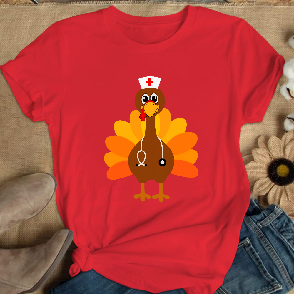 Nurse Turkey Cotton Nurse T-shirt