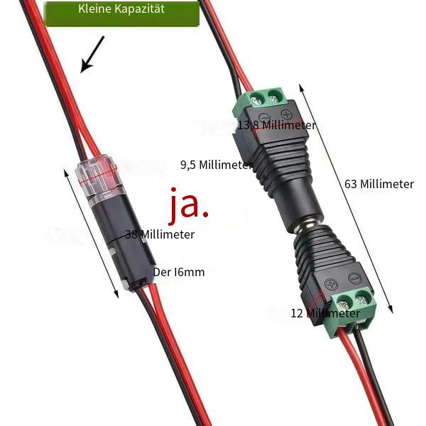 Doppelader-Steckverbinder für LED-Lichtleisten, 2-polig
