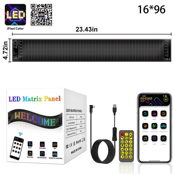 😈 Halloween Spooktacular Deal Alert! 🎃 Devil Eyes LED Sign: App - Controlled, Animated for Car/Truck Windshields