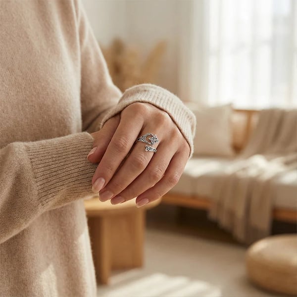 🔥Last Day 50% OFF💍 S925 Sterling Silver Celtic Knot Ring – Open Adjustable Design, Timeless Symbolism & Hypoallergenic ✨