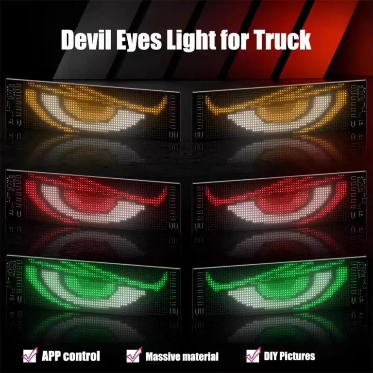 😈 Halloween Spooktacular Deal Alert! 🎃 Devil Eyes LED Sign: App - Controlled, Animated for Car/Truck Windshields