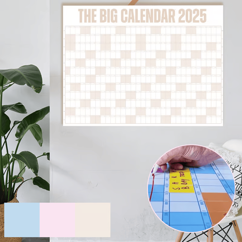 🎁Last Day Promotion 50% OFF🔥The Big Calendar 2025 | Dry Erase