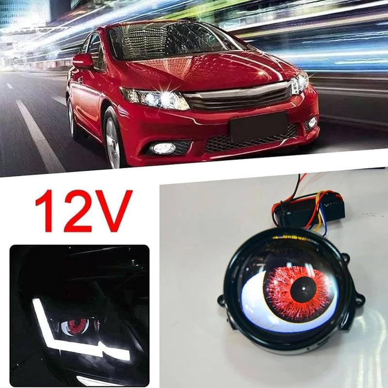 Synced Programmable Devil Eyes Lens with Remote