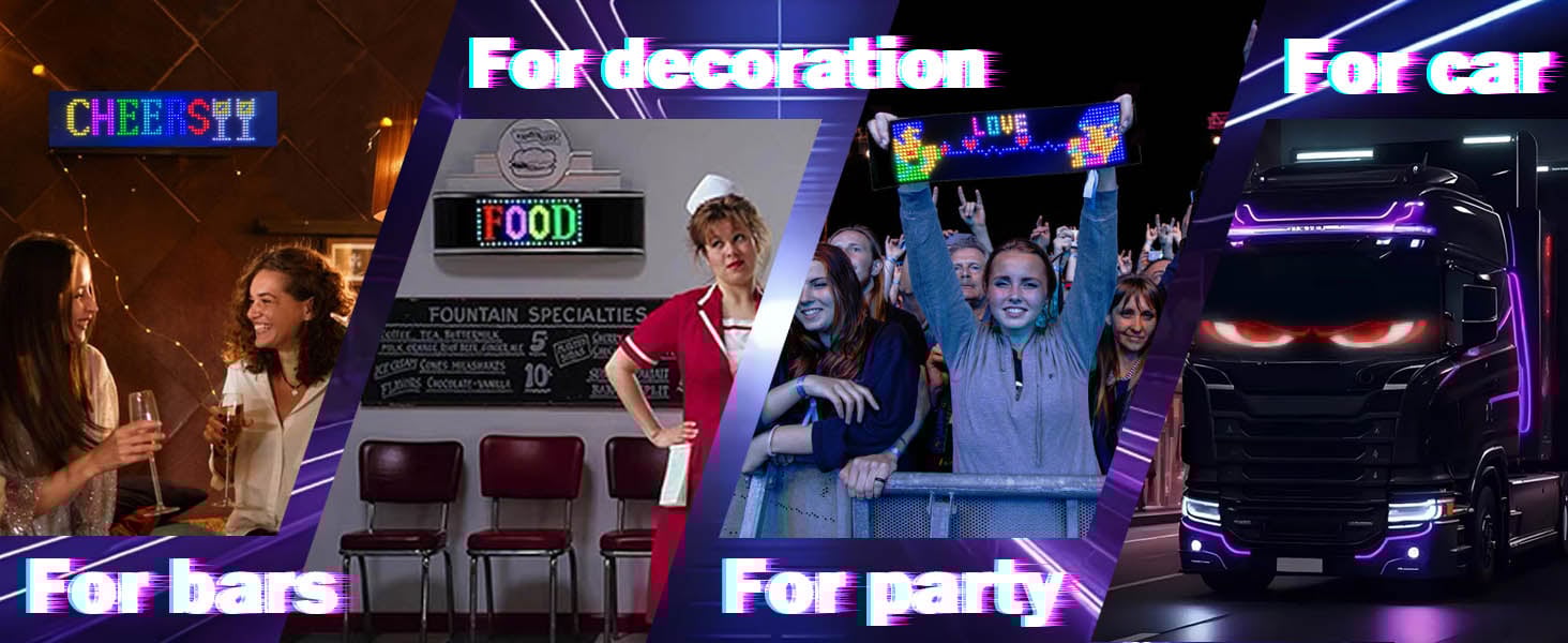 Devil Eyes Light Sign for Cars, LED Animated Eyes for Truck Windshield