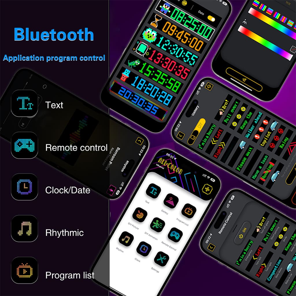 Large Programmable Flex LED Display with APP & Remote