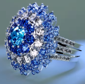 5ct Cushion Cut Sapphire Engagement Ring