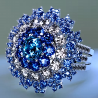 5ct Cushion Cut Sapphire Engagement Ring