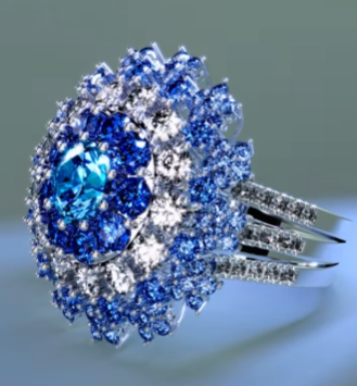 5ct Cushion Cut Sapphire Engagement Ring