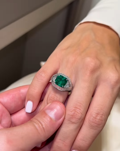 [Copy]5ct Princess Cut White Sapphire Yellow Gold Handmade Men's Ring