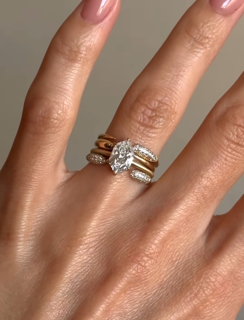 [Copy]12ctw Baguette Cut White Sapphire Unisex Eternity Ring