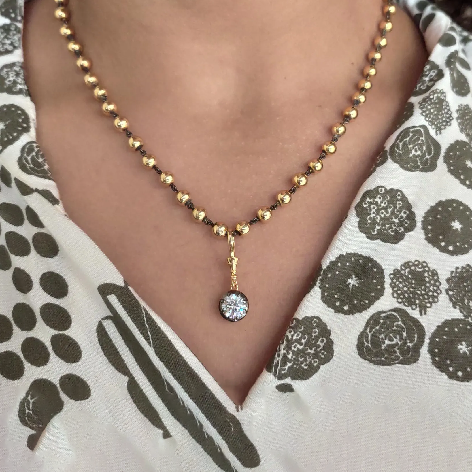 [Copy]Multi-cut Chain 18ct Cushion Cut Aquamarine Statement Necklace