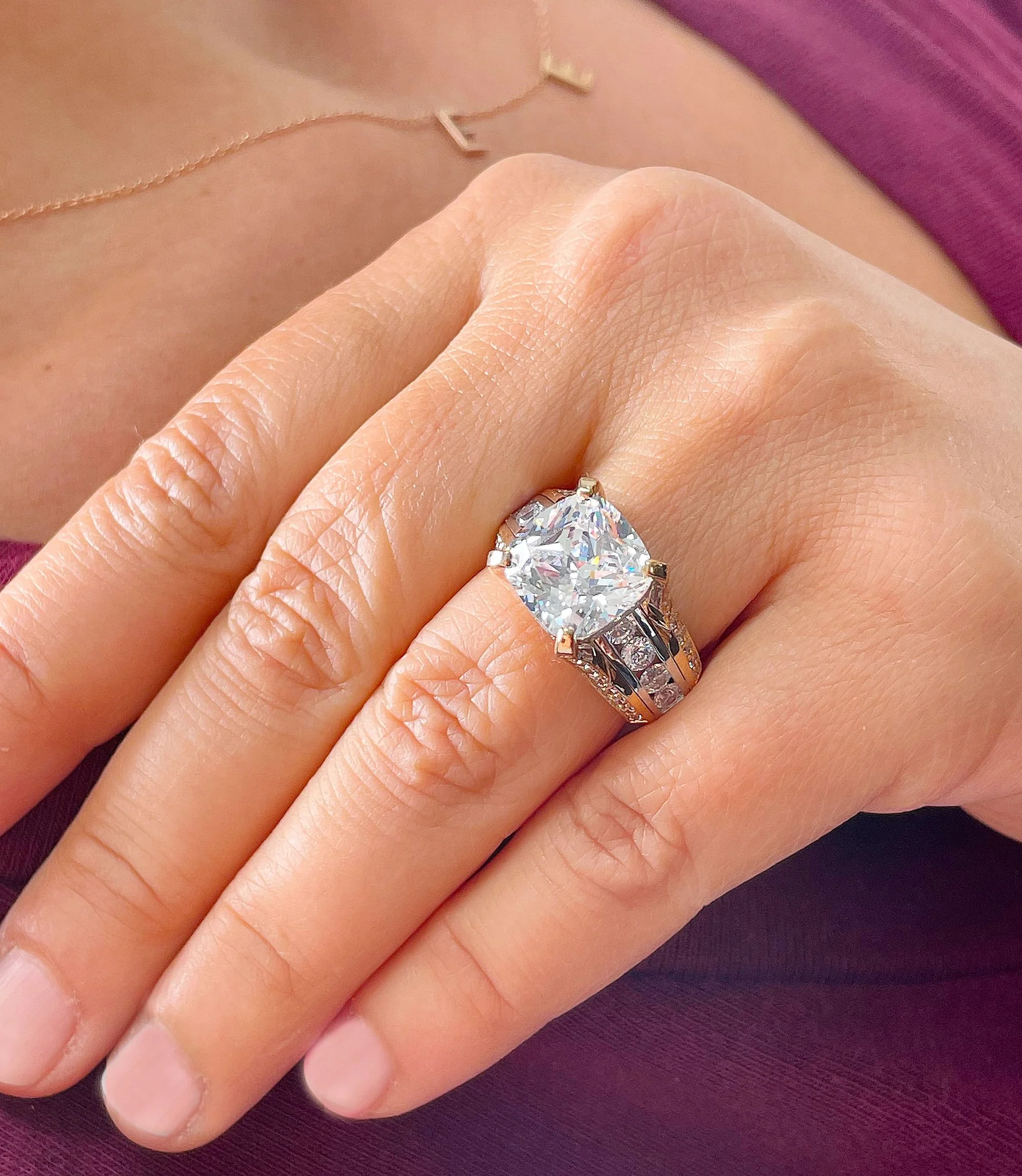 6.5 Carat Fashion Round Cut Engagement Ring