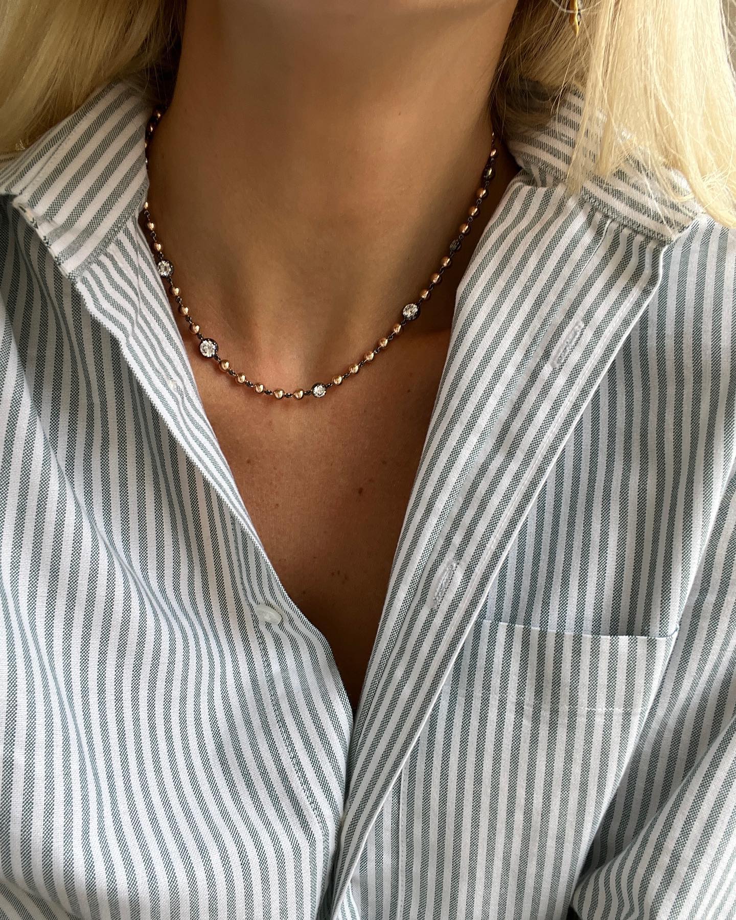 [Copy][Copy]Multi-cut Chain 18ct Cushion Cut Aquamarine Statement Necklace