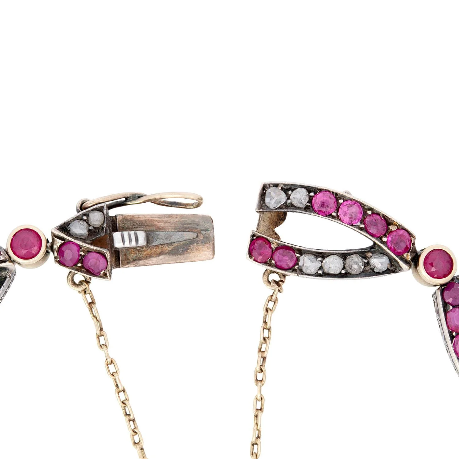 [Copy][Copy][Copy][Copy][Copy][Copy][Copy]20ctw Round and Baguette Cut Link Bracelet