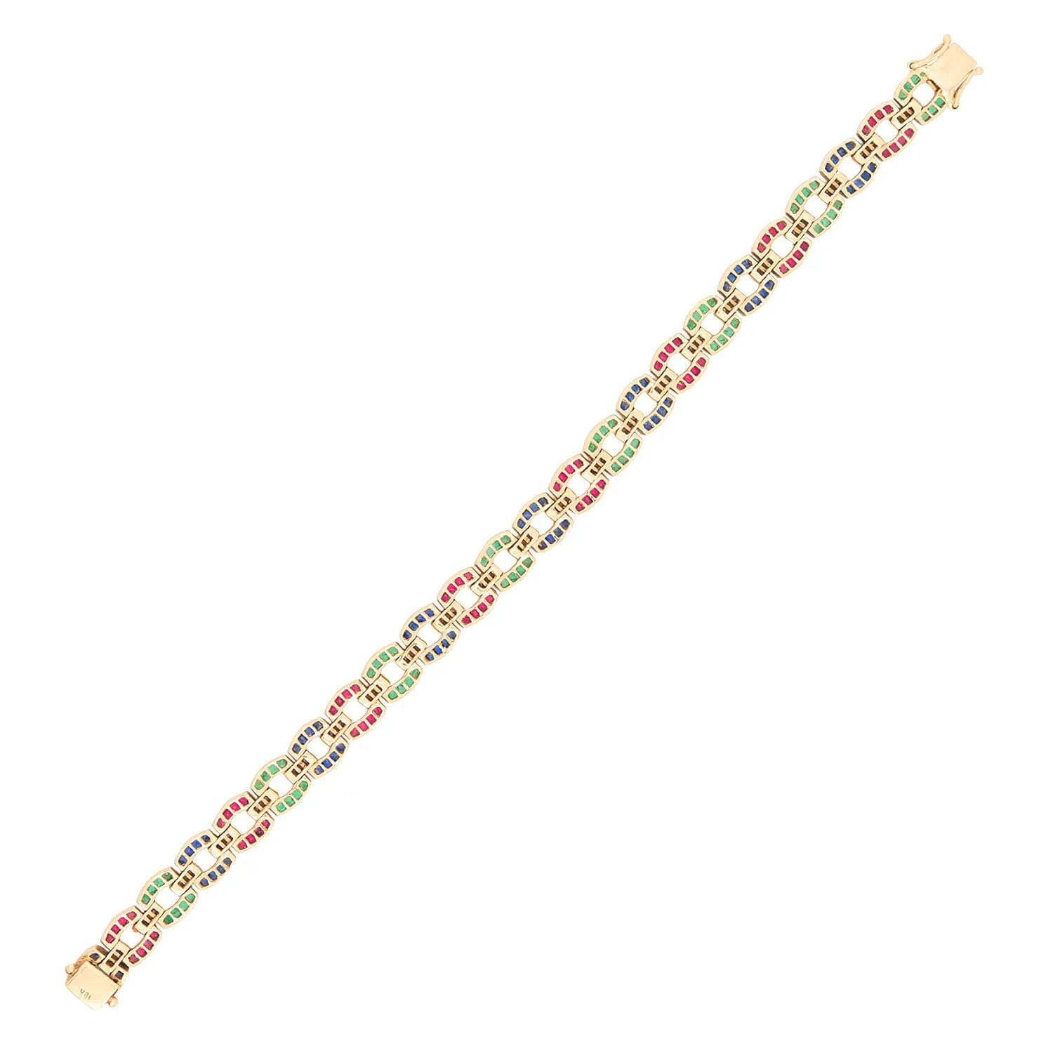 [Copy][Copy][Copy][Copy][Copy][Copy]20ctw Round and Baguette Cut Link Bracelet