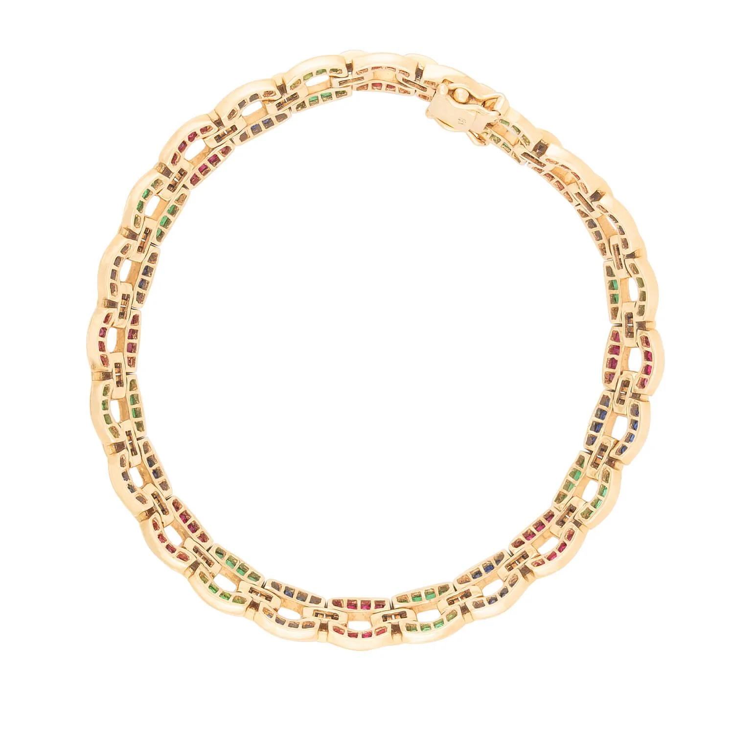 [Copy][Copy][Copy][Copy][Copy][Copy]20ctw Round and Baguette Cut Link Bracelet