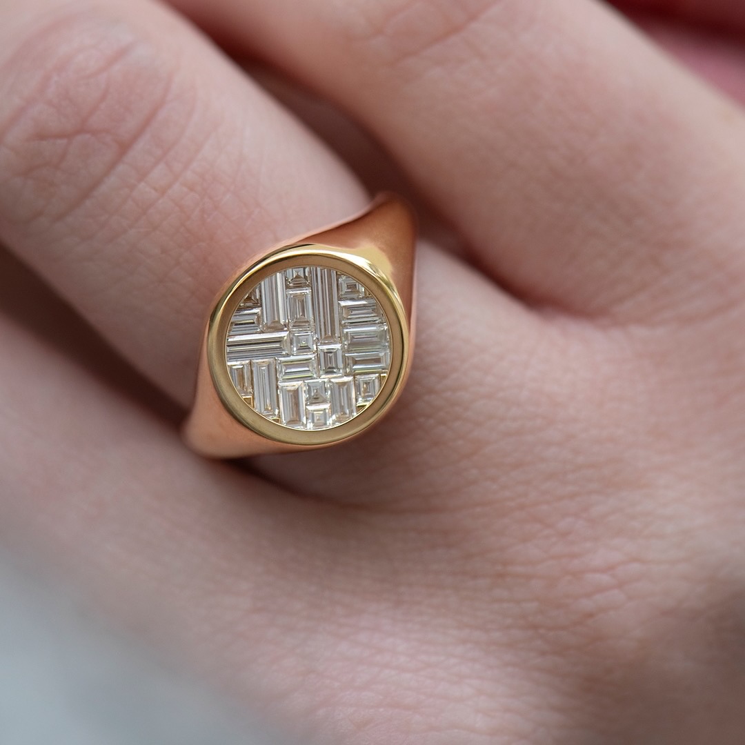 [Copy][Copy][Copy][Copy][Copy][Copy]5ct Princess Cut White Sapphire Yellow Gold Handmade Men's Ring