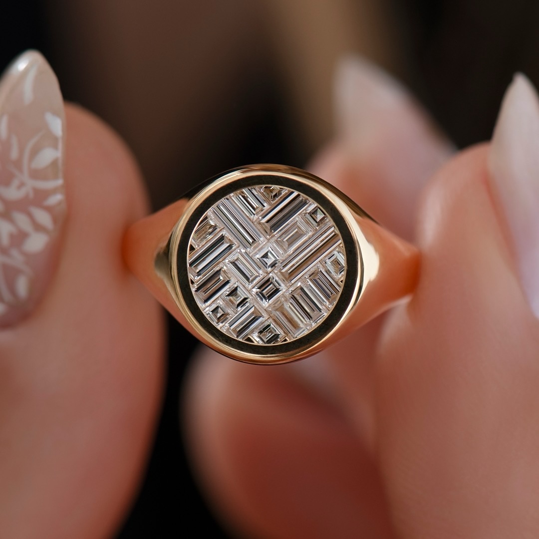 [Copy][Copy][Copy][Copy][Copy][Copy]5ct Princess Cut White Sapphire Yellow Gold Handmade Men's Ring