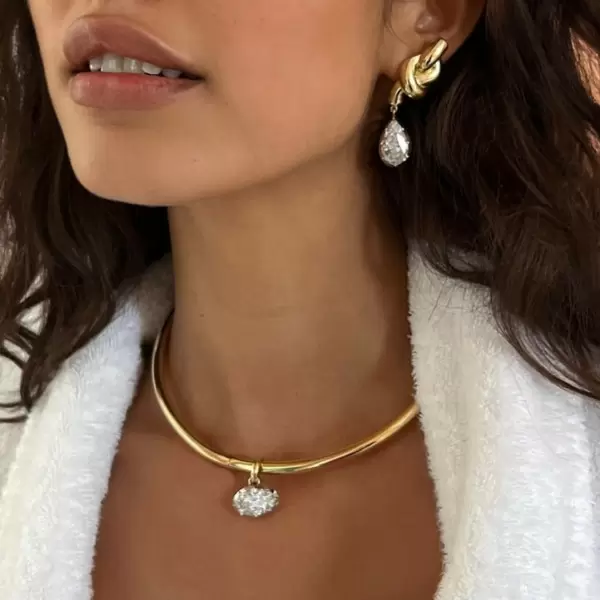 [Copy][Copy][Copy]Multi-cut Chain 18ct Cushion Cut Aquamarine Statement Necklace