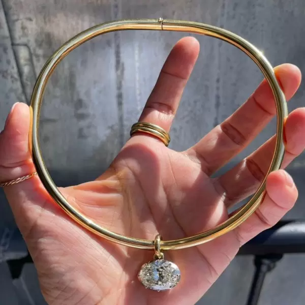 [Copy][Copy][Copy]Multi-cut Chain 18ct Cushion Cut Aquamarine Statement Necklace