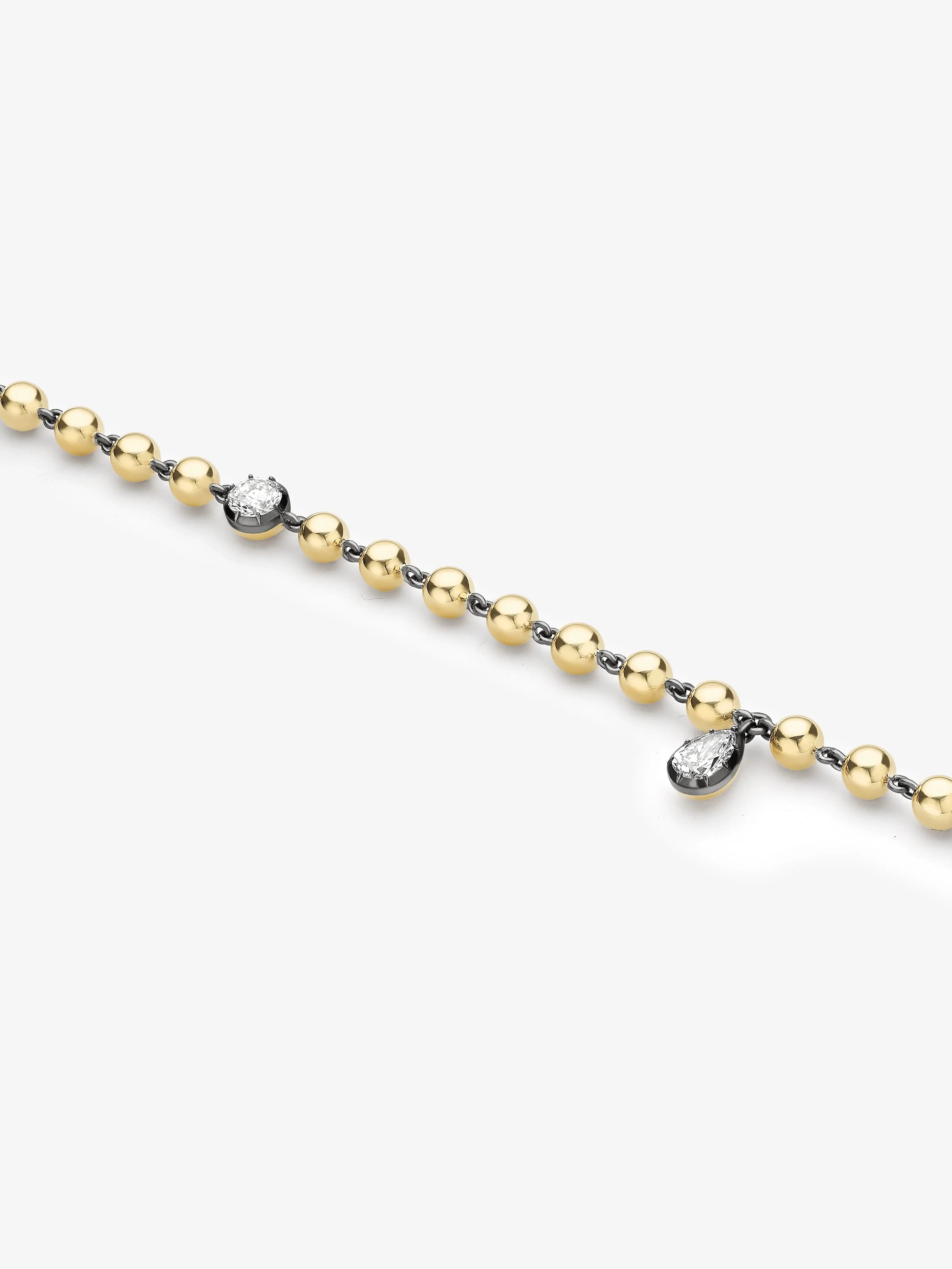 [Copy]20ctw Round and Baguette Cut Link Bracelet