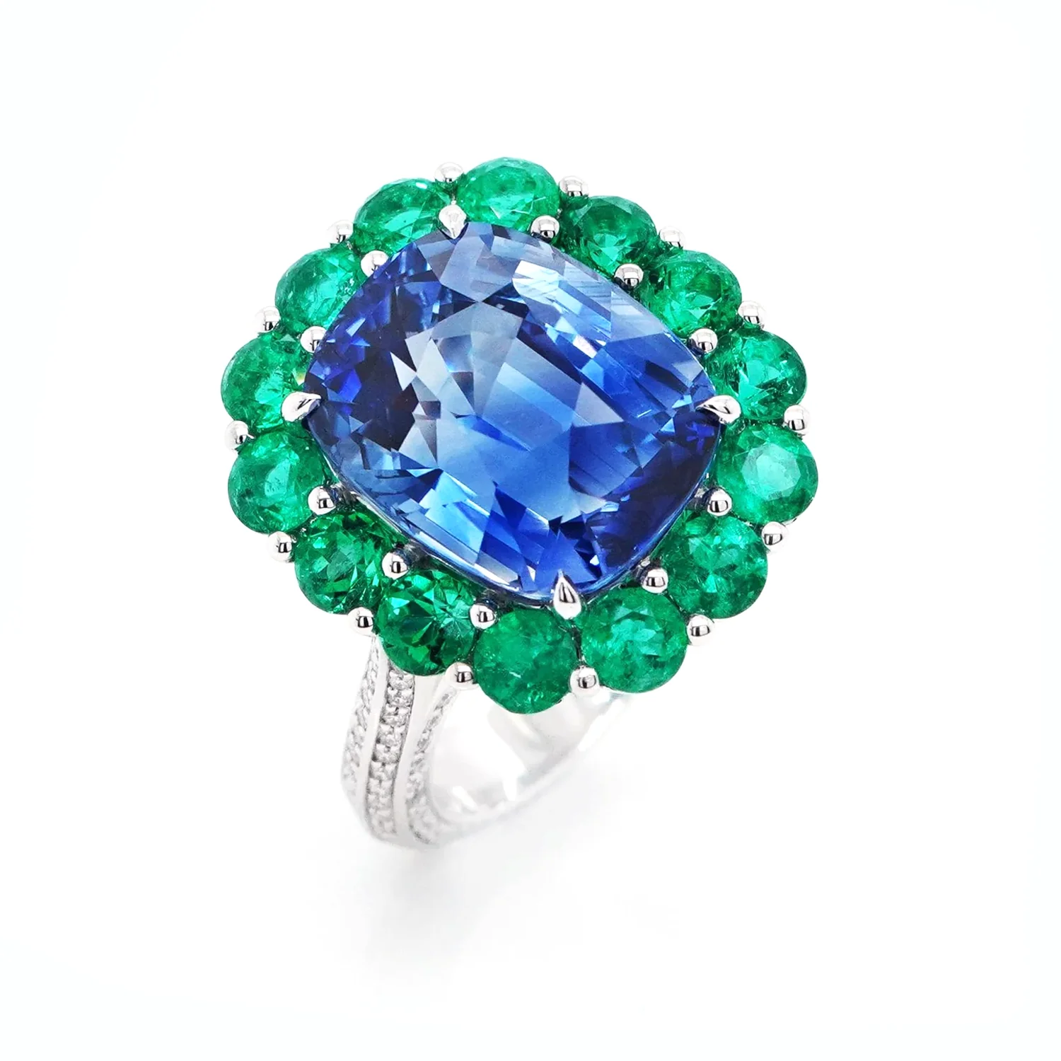 Classic 10ct Radiant Cut Sapphire Ring - "Regal Eternal"