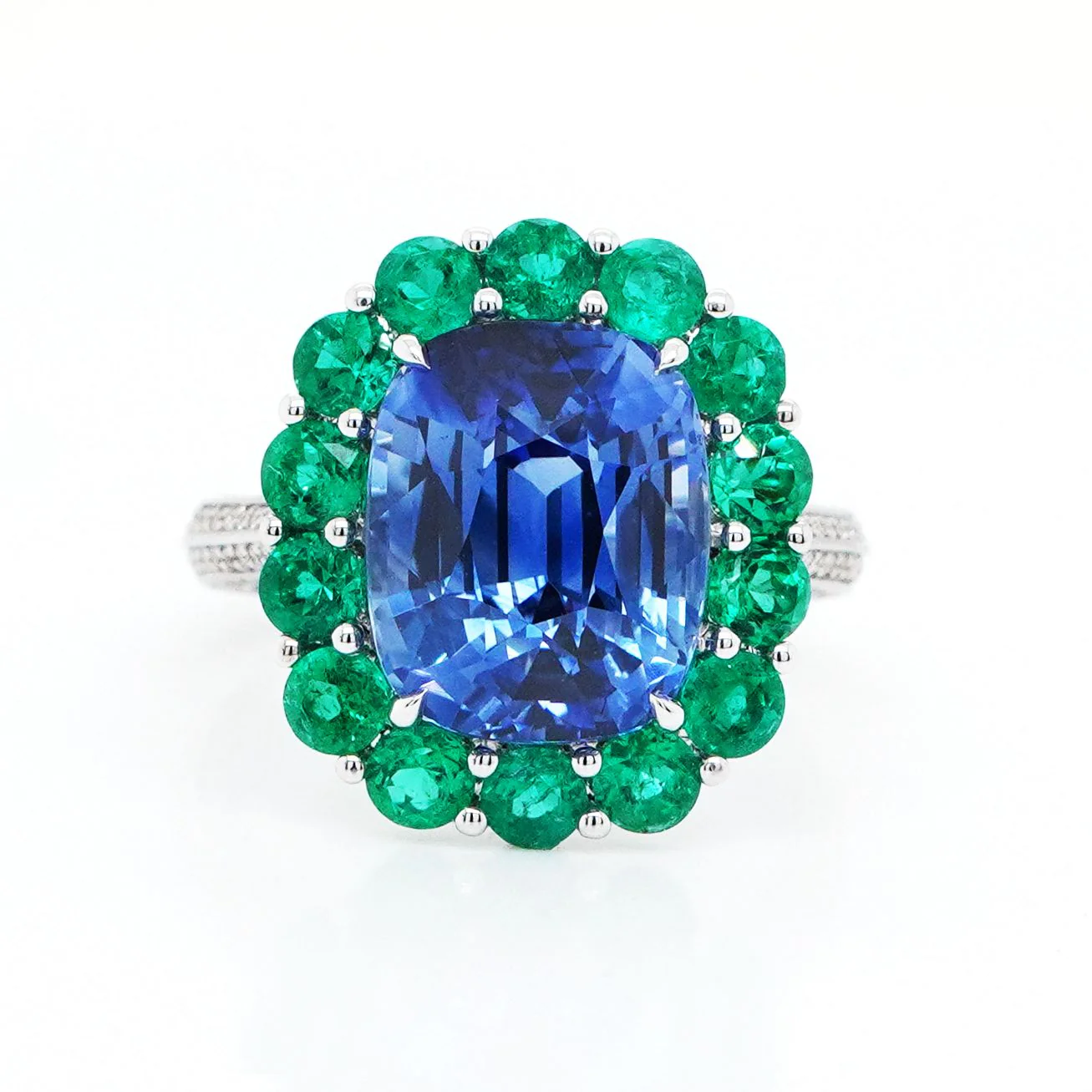 Classic 10ct Radiant Cut Sapphire Ring - "Regal Eternal"