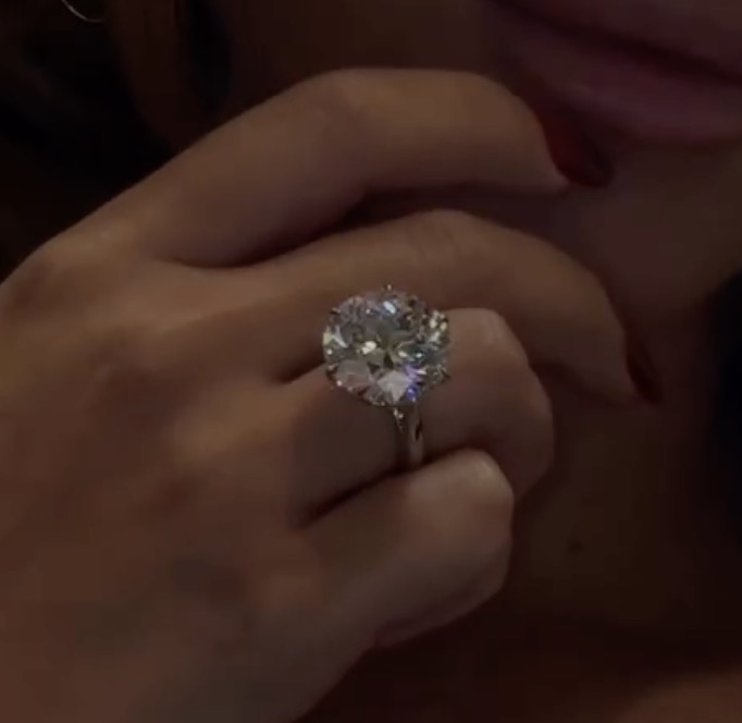 8.0ct Sterling Silver Solitaire Engagement Ring