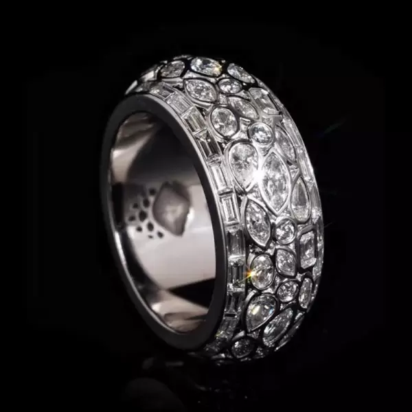 9ctw Multi-cut White Sapphire Full Eternity Ring