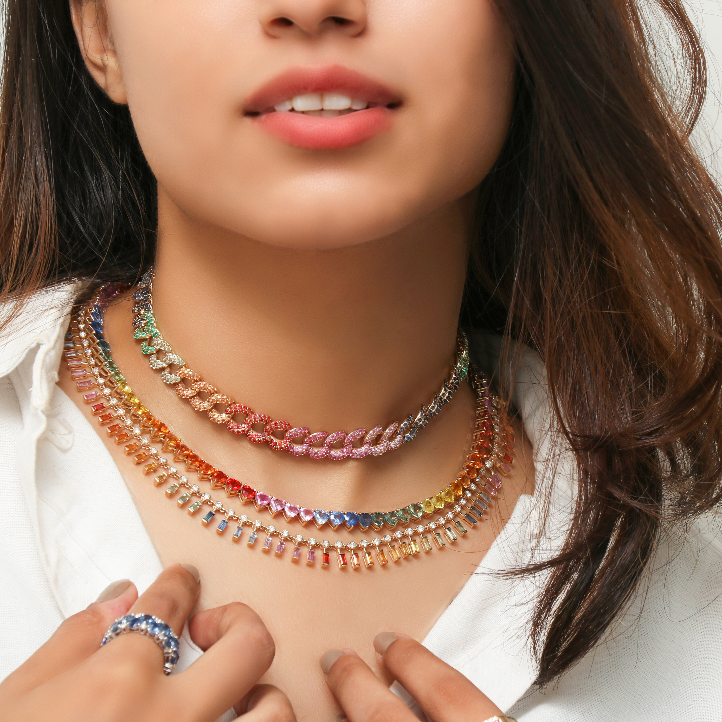 [Copy][Copy]Celestial Heart Diamond Halo Pendant Necklace