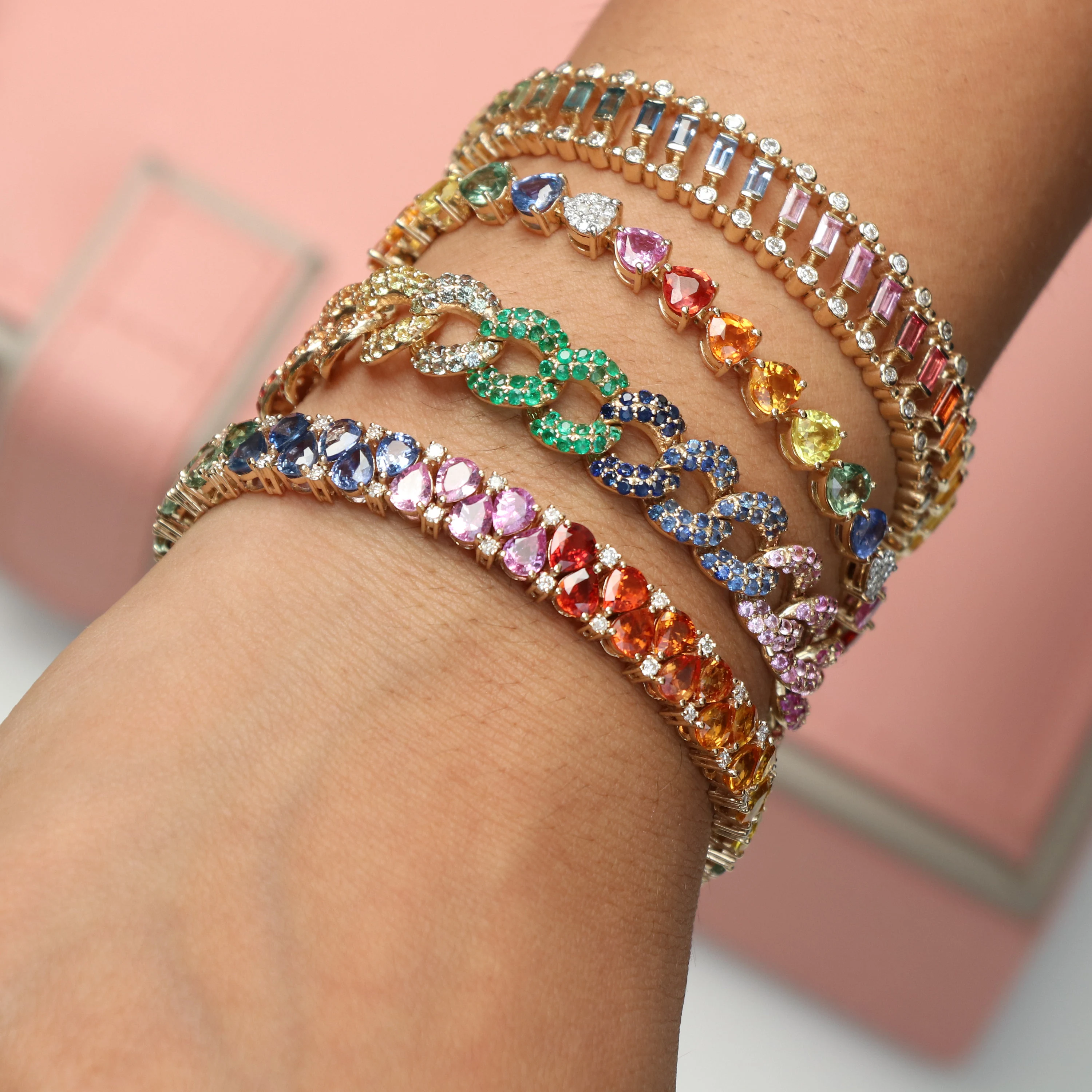 [Copy][Copy][Copy][Copy][Copy][Copy]Vintage 7.5ctw Round Cut White Sapphire Hinged Bracelet