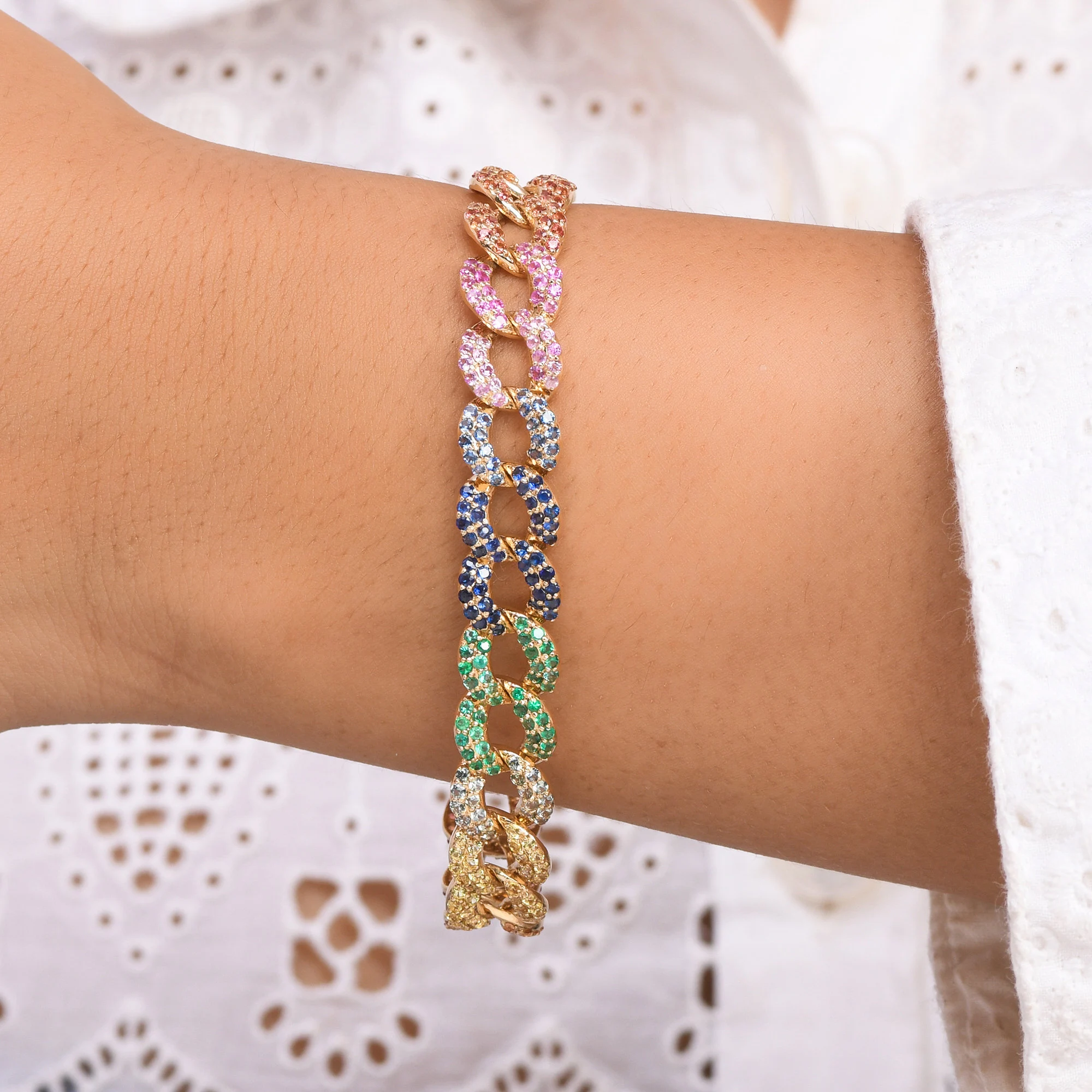 [Copy][Copy][Copy][Copy][Copy][Copy]Vintage 7.5ctw Round Cut White Sapphire Hinged Bracelet