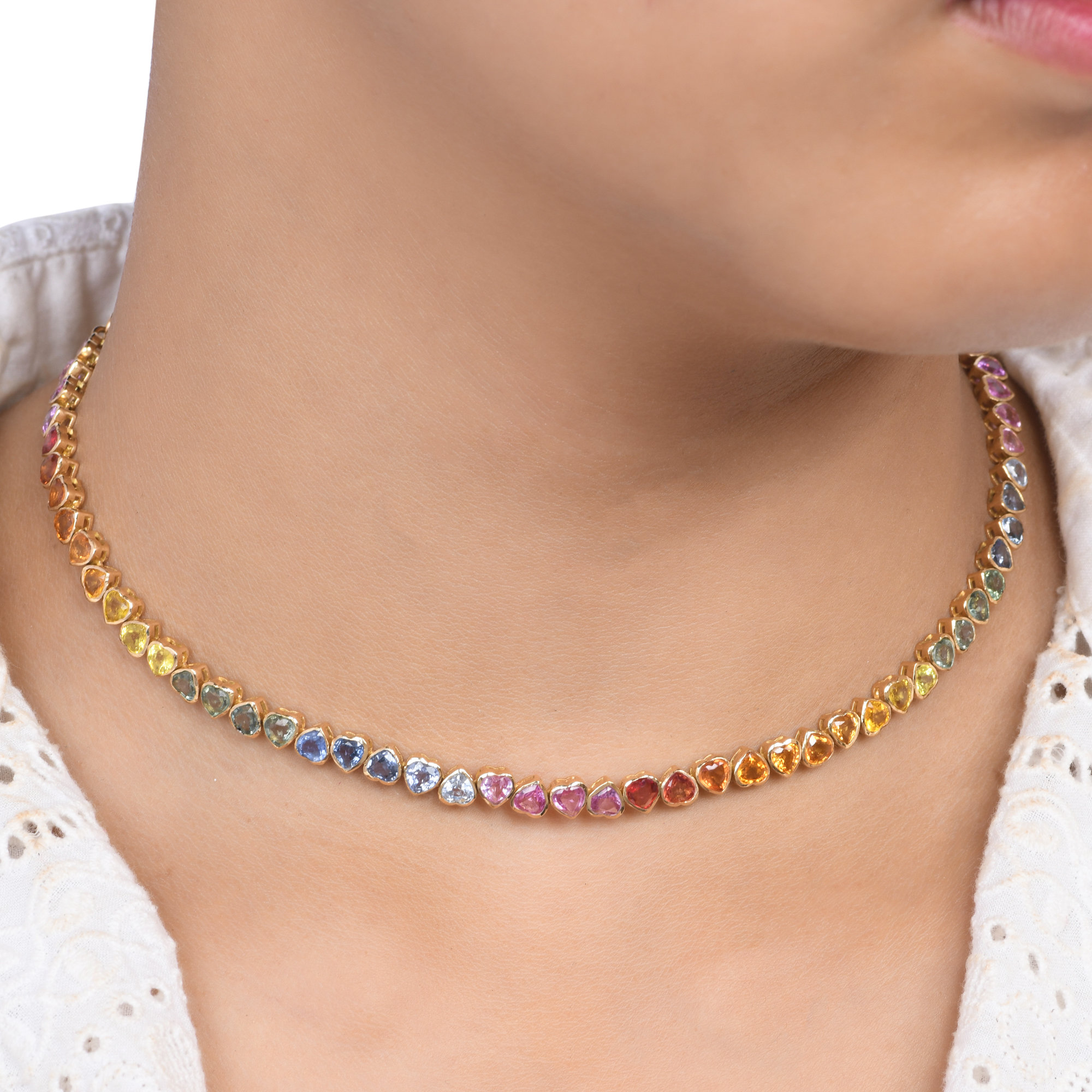 [Copy][Copy]Celestial Heart Diamond Halo Pendant Necklace