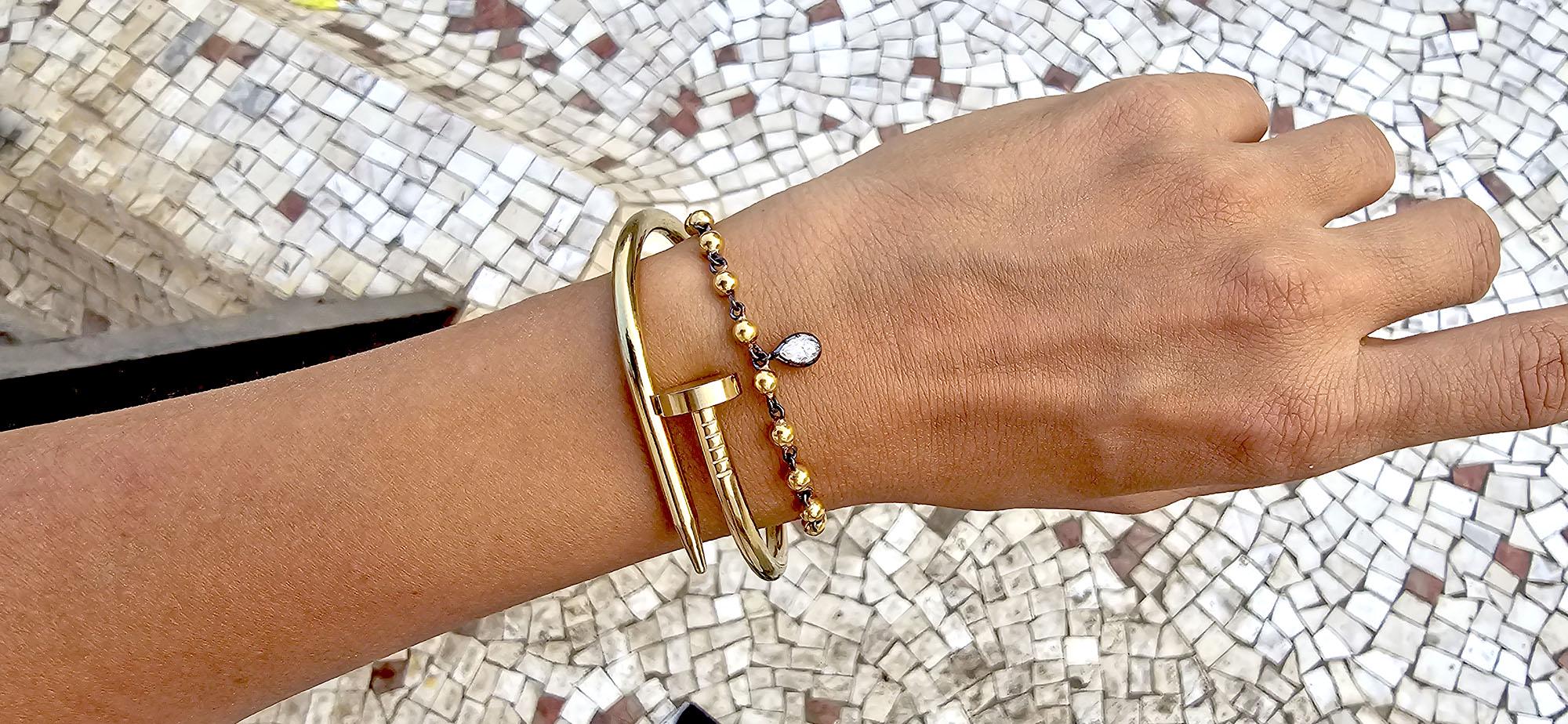 [Copy]20ctw Round and Baguette Cut Link Bracelet