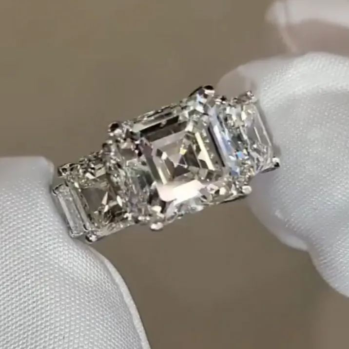 Square Cut Gemstone Luxury Ring