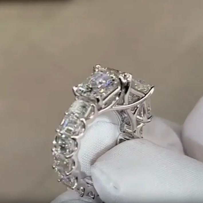 Square Cut Gemstone Luxury Ring