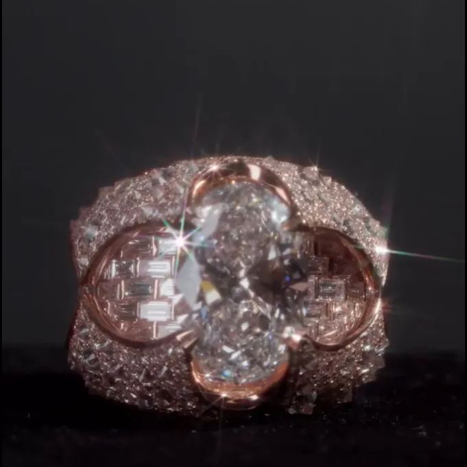 Trendy Retro Luxury Gemstone Ring