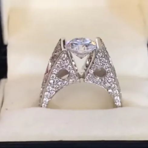 [Copy]Vintage super heavy gold two-tone gold ring