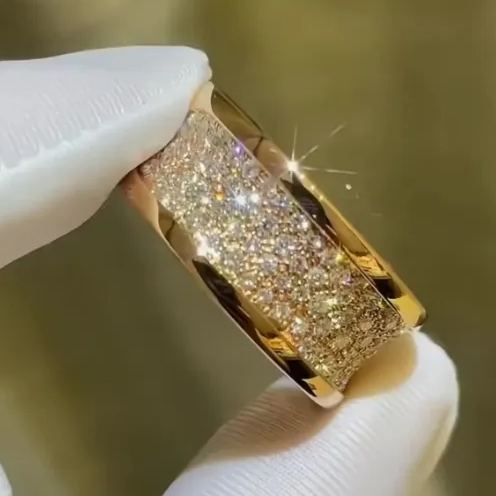 [Copy][Copy]7.5 Carat Marquise Cut Wide Band Diamond Cocktail Wedding Ring