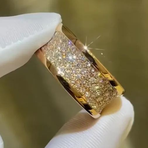 [Copy][Copy]7.5 Carat Marquise Cut Wide Band Diamond Cocktail Wedding Ring