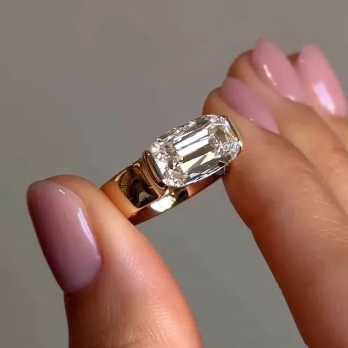 [Copy]3ctw Open Design Pave Wedding Ring