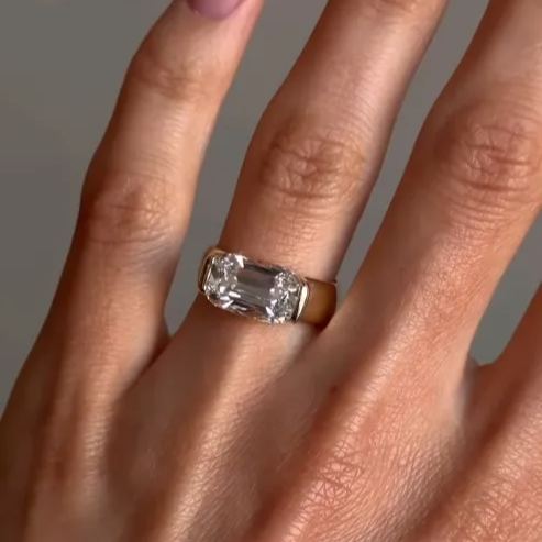 [Copy]3ctw Open Design Pave Wedding Ring