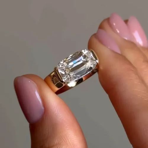 [Copy]3ctw Open Design Pave Wedding Ring