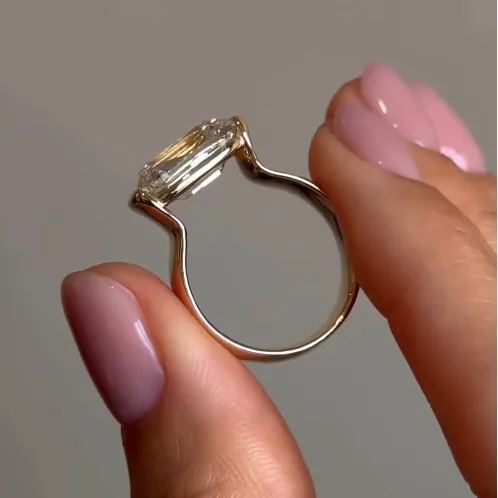 [Copy]3ctw Open Design Pave Wedding Ring