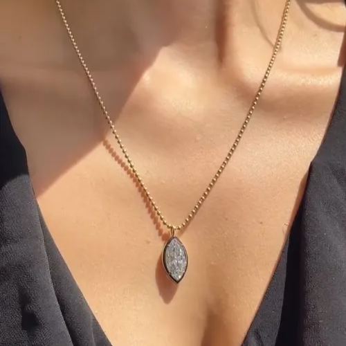 [Copy][Copy][Copy]Colorful four-leaf clover sparkling necklace