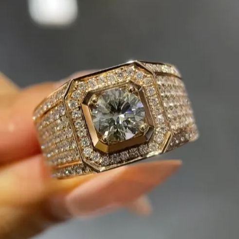 [Copy][Copy][Copy][Copy]Flush Set Multicolor Sapphire Starry Band Rainbow Ring