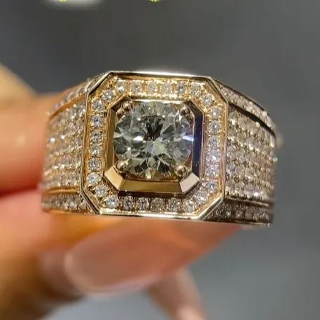 [Copy][Copy][Copy][Copy]Flush Set Multicolor Sapphire Starry Band Rainbow Ring