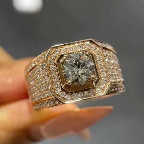 [Copy][Copy][Copy][Copy]Flush Set Multicolor Sapphire Starry Band Rainbow Ring