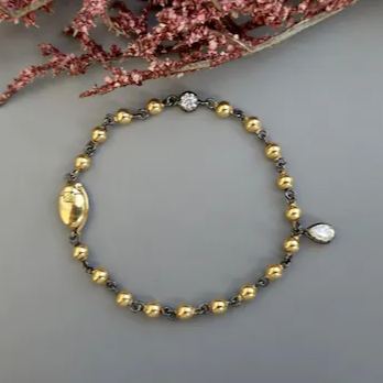 [Copy]20ctw Round and Baguette Cut Link Bracelet